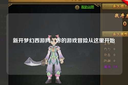 新開(kāi)夢(mèng)幻西游網(wǎng)，你的游戲冒險從這里開(kāi)始